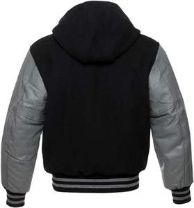 Veste Letterman en tissu doux, couche chaude, fermeture à boutons-pression, coupe confortable pour le streetwear décontracté, les voyages en plein air et le quotidien - Product Image 2