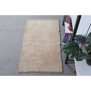 พรมตุรกีขนาดเล็ก 1.8x3.1 ฟุต (54x93 ซม.) สีน้ำตาลลายจุด พรมวินเทจ - Product Image 5