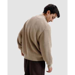 Pull en tricot géométrique unisexe pour homme, coupe ample, en coton molletonné 300 GSM, chaleur hivernale, automne-hiver - Product Image 3