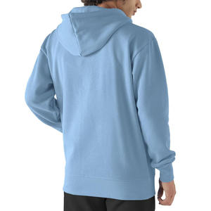 Sweat-shirts à capuche pour hommes Basics, mode personnalisée, 100% coton, couleur unie, surdimensionné, pull uni, doublé, anti-froissement - Product Image 3