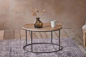 Chakala Table basse en bois, tabouret moderne en métal de haute qualité pour les acheteurs commerciaux, meilleure vente 2022 artisanat moradad - Product Image 6