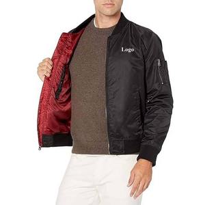 A prueba de viento Bomber Chaquetas de hombre Manga larga Estilo casual High Street Poliéster Precio al por mayor Primavera Otoño chaqueta para hombres - Product Image 4