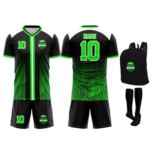 Uniforme de Fútbol Personalizado con MOQ Bajo, Impresión Digital, Transpirable, Manga Corta, Tela 100% Poliéster de Alta Calidad - Product Image 1