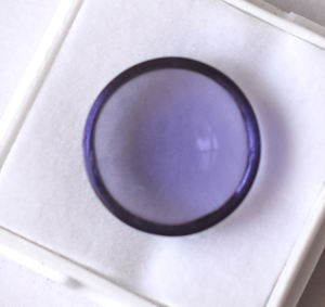 Iolite rond Cabochon dos plat laboratoire pierres précieuses Cabochon 5 mm à 15 mm calibré pierres précieuses en vrac pour bijoux - Product Image 5