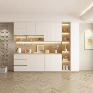 Meubles de salle à manger modernes fabriqués en usine avec panneaux en bois massif, profils de portes sur mesure, contrats de vente en gros, approvisionnement résidentiel - Product Image 2