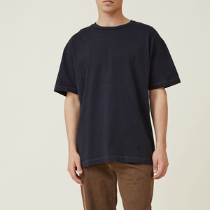 Camiseta Corta de Manga Corta para Hombre, de Primera Calidad, Antiarrugas, Corte Cuadrado, 100% Algodón, Superventas, OEM - Product Image 2