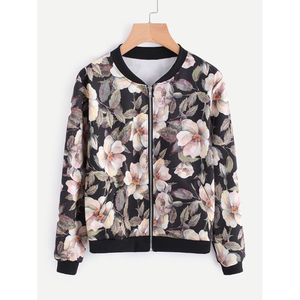 2025 ropa informal sublimación impresa cremallera completa manga larga diseño personalizado ropa informal al aire libre hombres y mujeres chaqueta impresa - Product Image 1