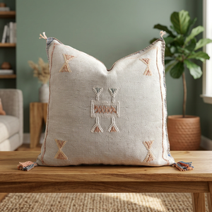 Geometric Cotton Square Bohemian Embroidery Handmade Customizable Envelop Closure 14+ Years Home Decor <b>Sofa</b> Cushion <b>Cover</b> Custom - Product Image 2