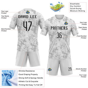 Fashion Custom Design White <b>Black</b> Gray Abstract Shape Sublimation Volleyball Uniform Moisture Wicking Quick Dry <b>Fabric</b> For Teams - Product Image 3