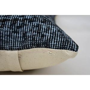 Almohada de retazos Kantha de lana negra, almohada tejida de 12x24 pulgadas, estampado bordado Vintage, portátil para ropa de cama, suelo de Navidad - Product Image 5