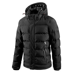 Venta caliente Chaqueta con cremallera con capucha Venta al por mayor Buena calidad Nuevo diseño Chaquetas acolchadas hinchadas para hombres Chaqueta de moda de talla grande - Product Image 1