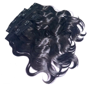 ผมมนุษย์หยักศกอัจฉริยะผมแท้100% ผมมนุษย์แบบคลิปในร่างกาย - Product Image 6