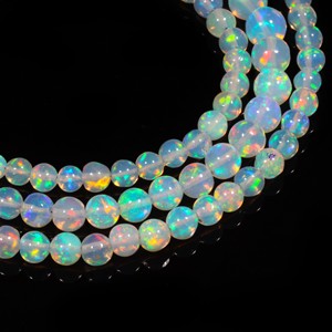 Natural Ethiopian <b>Opal</b> Smooth Round Beads <b>Necklace</b> 4-5mm <b>Fire</b> <b>Opal</b> Gemstones Beaded Jewelry Adjustable <b>Opal</b> <b>Necklace</b> For Women - Product Image 5