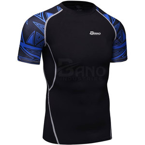 Équipement d'entraînement de combat de bonne qualité personnalisé hommes Rash Guard MMA Rash Guard à prix raisonnable meilleure qualité Rash Guard - Product Image 2