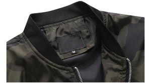 Chaqueta Bomber de manga larga para hombre 2025 a precio barato, cuello levantado, transpirable, sostenible, con logotipo personalizado, chaqueta Bomber para hombre - Product Image 5