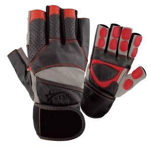 Guantes de levantamiento de pesas de medio dedo profesionales Diseño antideslizante para uso en gimnasio Venta caliente - Product Image 4