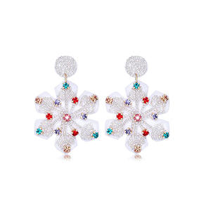 Meilleur Design Argent Citrouille Crâne Boucles D'oreilles Plaqué Or avec des Herbes Numéro Forme Diamant En Gros Accessoires De Noël Inde - Product Image 5