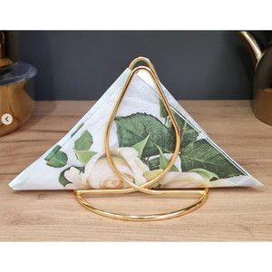 New Stylish Design Tissue <b>Dispenser</b> <b>Napkin</b> Holder Creative Gold Metal Tissue Stand And Holder For Dining Table And Kitchen Usage - Product Image 1