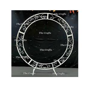 ตกแต่งโบสถ์ฉากหลังงานแต่งงานด้วยการจัดดอกไม้ประดิษฐ์ใช้ฉากหลังสีเหล็กทองในราคาถูก - Product Image 4