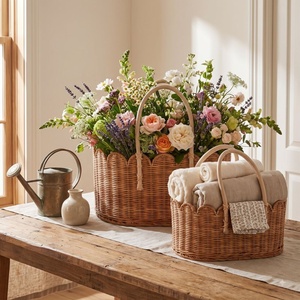 Panier-cadeau et ensemble d'organisation pour la maison en rotin tressé à la main, approvisionnement à marge élevée pour la vente au détail de luxe et les cadeaux d'entreprise - Product Image 2