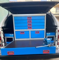 Gabinete de Herramientas para Camioneta de Diseño Moderno Personalizable OEM/ODM/OBM, 6 Cajones, Estructura Desmontable, Modular, Fácil de Montar y Remover