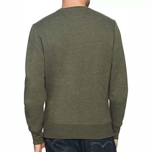 Sweat-shirts basiques en molleton 100% coton, personnalisés, à manches longues, col rond uni, coupe oversize, avec logo brodé et imprimé de haute qualité 2026 - Product Image 3