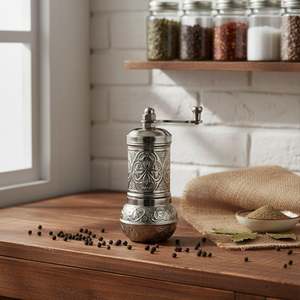 Zamak Small Chickpea and <b>Pepper</b> <b>Grinder</b> Durable Metal Tool for Fine Grinding - Product Image 1