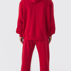 Ensemble de survêtement personnalisé pour homme avec logo, sweat-shirt et pantalon de jogging en molleton à coupe évasée - Product Image 6