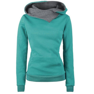 Sweat à capuche oversize en polaire tricoté pour femme, sur mesure, hiver 2025, fermeture éclair, pull chaud, poche respirante, écologique, grande taille, court - Product Image 4