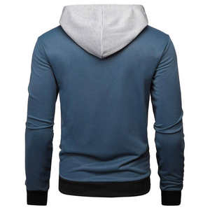 Sudadera con Capucha de Forro Polar Grueso y Holgado de Estilo Americano para Hombre, de Alta Calidad, Estampado en Color Sólido para Invierno - Product Image 2