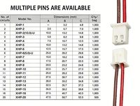 Kabel Rakitan Khusus Adaptor LED Strip 2 4 Pin JST XH 2.54 Plug Female Kabel Ujung Terbuka untuk Sepeda Motor