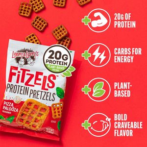Lenny & Larry's FITZELS <b>Protein</b> Pretzels (Pizza Palooza) 8 Individual Bags 3 oz Each - Product Image 3