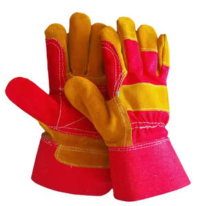 Guantes de Seguridad de Cuero Resistentes, Resistentes al Calor, Antideslizantes, de Dedo Completo, para Levantamiento de Pesas, Trabajo Industrial y Mecánico - Product Image 1