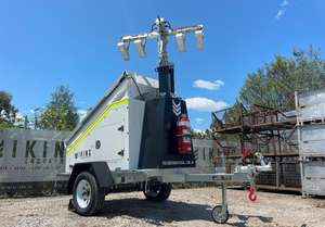 Torre de Iluminación Solar Portátil Industrial Viking sobre Remolque, Combustible Diésel, Clasificación IP65, Fuente de Alimentación de CC, Color de Emisión Azul y Blanco - Product Image 5