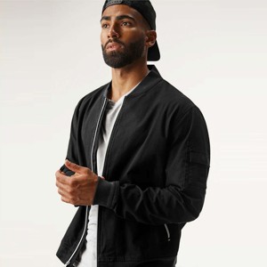 Blouson aviateur à la mode pour hommes avec fermeture à glissière, veste décontractée légère et élégante pour le printemps et l'automne, vêtements d'extérieur à la mode - Product Image 2