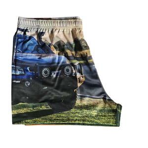 Venta al por mayor de diseño personalizado barato pantalones cortos de rugby del oeste con bolsillos sublimación impresa pantalones cortos de fútbol para hombres y jóvenes - Product Image 5