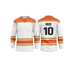 Maillot de hockey sur glace en polyester de haute qualité conception libre impression par sublimation logo uniforme de hockey sur glace personnalisé - Product Image 2