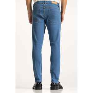 กางเกงยีนส์ทรงตรงเอวกลางสไตล์วินเทจ MN-JNS-WS24-024 ผ้ายีนส์สโตนวอช ตกแต่งลายปัก เอวสูงสไตล์วินเทจ สำหรับฤดูใบไม้ร่วงและฤดูหนาว - Product Image 1