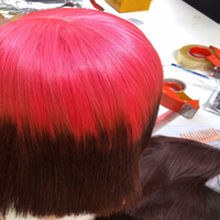 Extensions de cheveux humains vierges lisses et raides couleur rose pour femmes noires, longueurs de 8 à 30 pouces, double trame faite à la machine, vente en gros