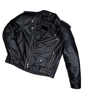 Chaqueta de cuero de alta calidad para hombre y mujer, chaqueta marrón de cuero genuino de todos los tamaños con logotipo personalizado y etiqueta - Product Image 6