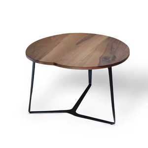 Cama Uso de habitación Madera redonda Muebles nórdicos inteligentes Mesa auxiliar Mesa de centro Ocasiones Decoración del hogar Mesas premium disponibles aquí - Product Image 1