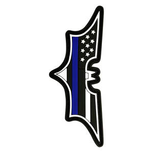 Parche de gancho de bandera de Dark Knight de Línea Azul delgada, tela de sarga, aplicación de Parche de goma 3D Premium, uso táctico - Product Image 2