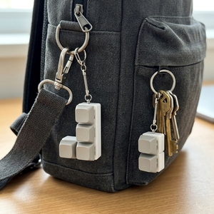 Porte-clés clavier mécanique anti-stress LED <span class=keywords><strong>Tetris</strong></span>, jouet de bureau pour adultes, cadeau promotionnel personnalisé pour fêtes et événements - Product Image 3