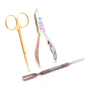 El empujador de cutículas de acero inoxidable ofrece un agarre firme para desplumar las cejas, cortador de uñas, tijera de resorte, embalaje personalizado - Product Image 2