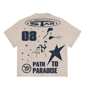 RICH STAR Camiseta extragrande Boxy Fit para hombre 100% algodón Drop Shoulder Streetwear Essential - Product Image 2