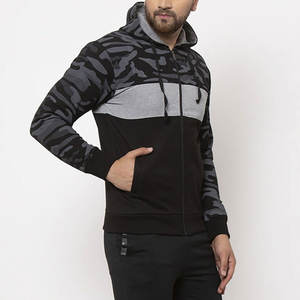 Venta caliente de los hombres 100% algodón Activewear Chándal Nuevo diseño Streetwear con cuello con capucha para el invierno - Product Image 4