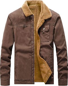 Nouvelle arrivée Veste universitaire décontractée pour homme Chaude Coupe-vent Grande taille Design ample Personnalisé 100% coton Vêtement d'extérieur d'hiver - Product Image 4