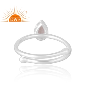Best Selling 925 Sterling Silver Natural Chocolate Moonstone Gemstone <b>Ring</b> Custom Jewelry Manufacturer - Product Image 2