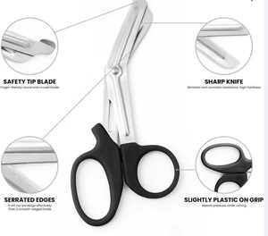 Tijeras de vendaje con logotipo personalizado para hospitales, clínicas, escuelas de enfermería, kits EMT, suministro de equipos médicos al por mayor - Product Image 2