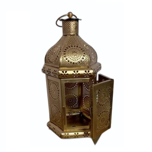 High Quality Brass <b>Vintage</b> Embossed <b>Lantern</b> With Polish Finished For Tabletop Decor Arabic <b>Lantern</b> For Home Decoration - Product Image 6